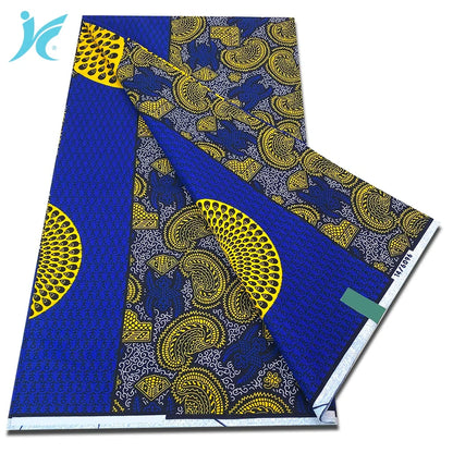 2026 African Real Wax Fabric - 100% Cotton Nigerian Ankara Dutch Batik Sewing Cloth