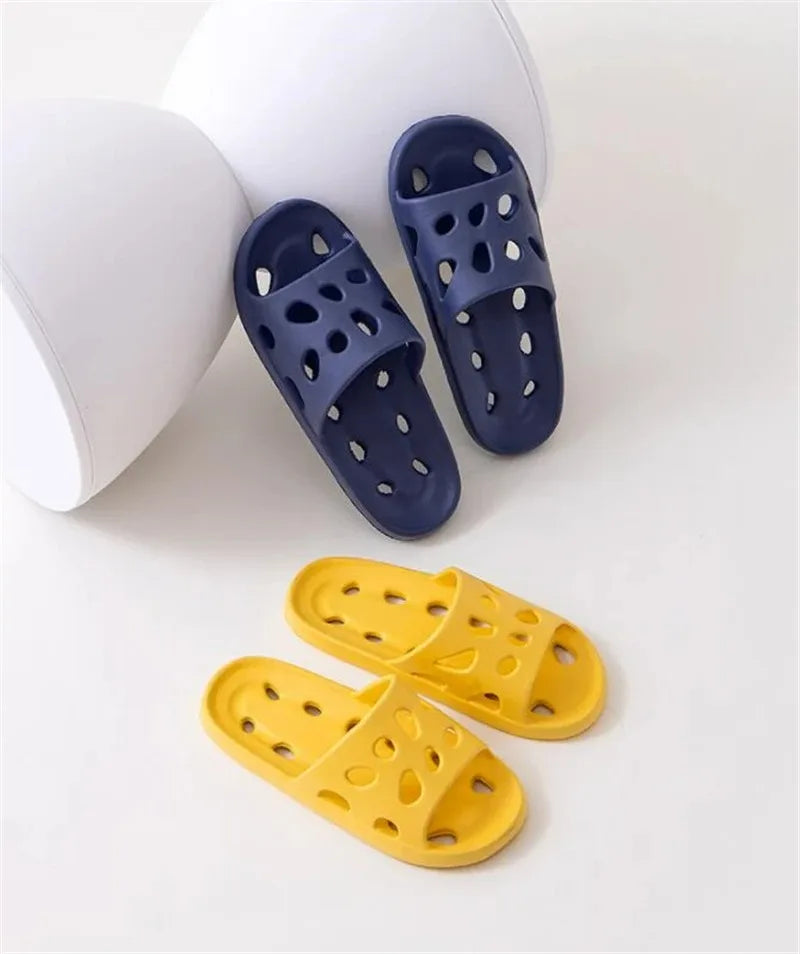 Summer EVA Leaky Slippers - Non-Slip Bathroom Beach Sandals for Men Women Indoor Outdoor