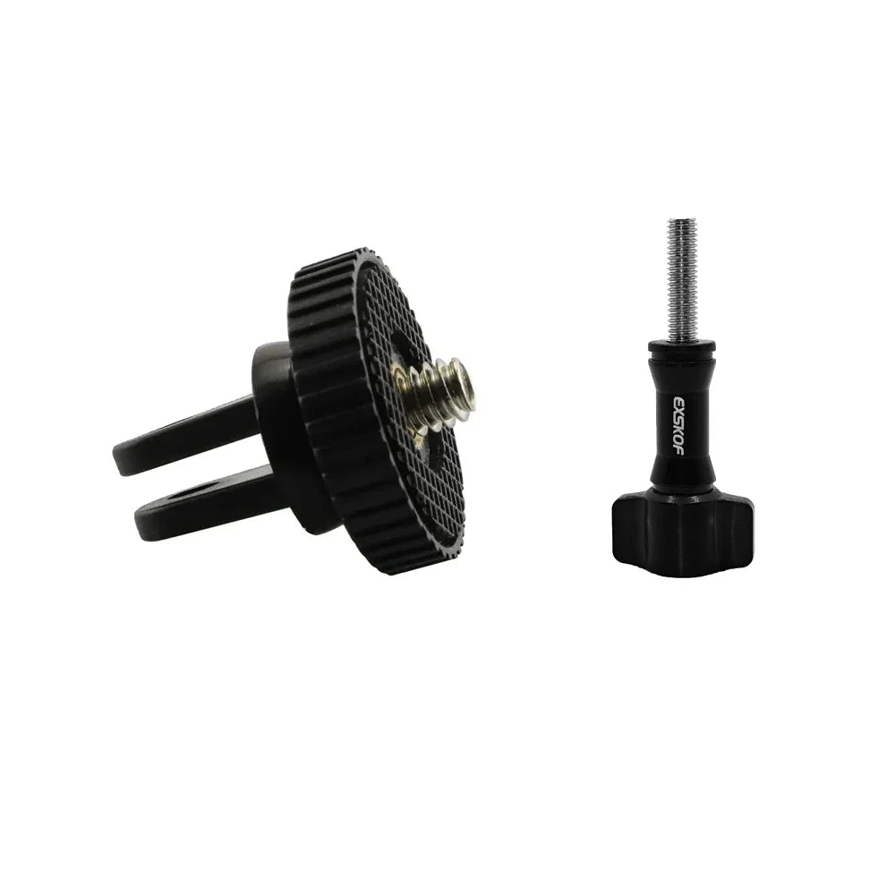 Aluminum Alloy 1/4" Conversion Mount Adapter – Compatible with GoPro Hero 9–13, Insta360, SJCAM, AKASO & DJI Osmo Action Cameras