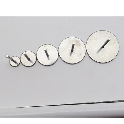 Stainless Steel Sanding Paper Discs for Nail Drills – Round Metal Disk Accessories in Sizes 10mm to 35mm