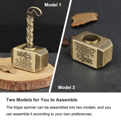 Alloy Fingertip Gyro Spinner – Metal Fidget Toy Hammer for Kids & Adults, Anti-Stress & Anxiety Relief