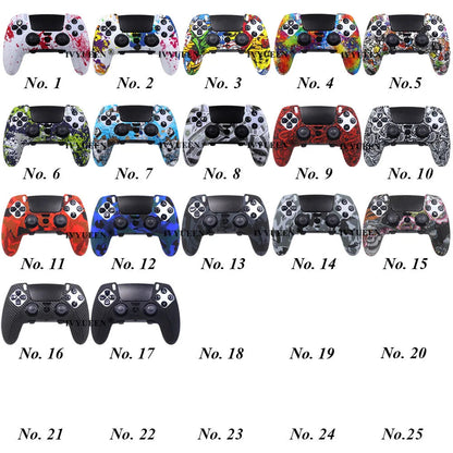IVYUEEN Water Transfer Printing Silicone Protective Skin for PS5 DualSense Edge Controller