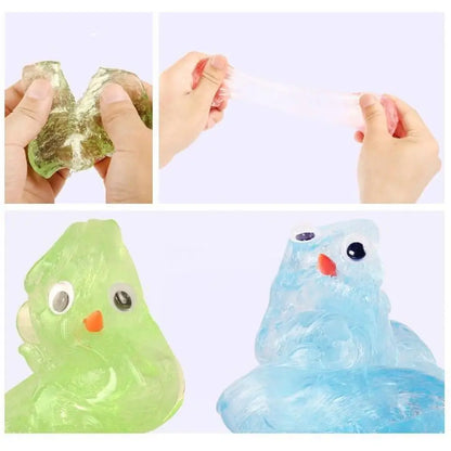 Colorful Non-Newtonian Liquid Stress Relief Toy – Transparent Elastic Decompression Modeling Compound, Non-Toxic Creative Craft Sensory Toy