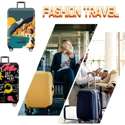 Stretch Fabric Luggage Cover — Dustproof Suitcase Protector for 18-32 Inch Travel Bags