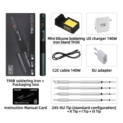ALIENTEK T90 Soldering Iron – 140W High-Precision Temperature Control 80-450℃ Professional Repair Tool
