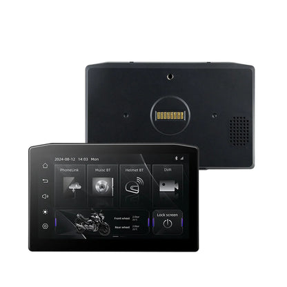 EKIY 6.25" Portable Digital Dashboard with Wireless CarPlay & Android Auto GPS Navigation - Anti-Theft Removable Screen for Motorcycle   2/2