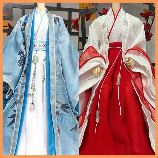 1/6 Scale Classic Ancient Style Immortal Hero Doll Outfit – Elegant Traditional Scholar Hanfu for 12-Inch Male Action Figures