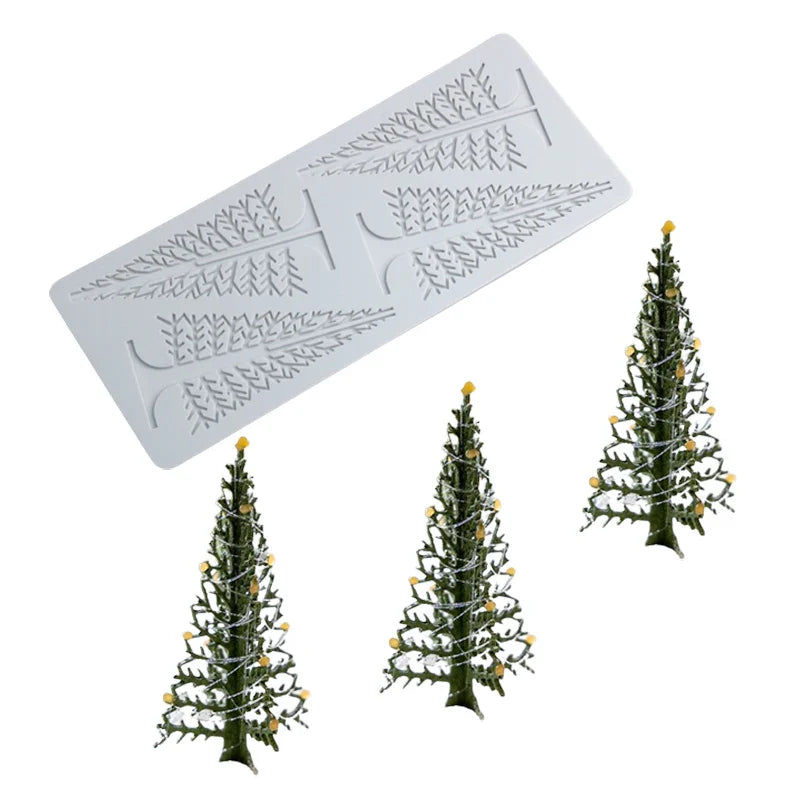 Christmas Silicone Cake Molds — Tree, Snowflake & Hat Shapes for Mousse, Chocolate & Holiday Baking