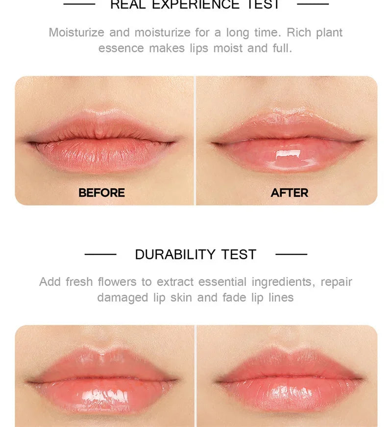 Mini Capsule Liquid Lip Balm – Moisturizing Transparent Color-Changing Plumping Jelly Lip Gloss