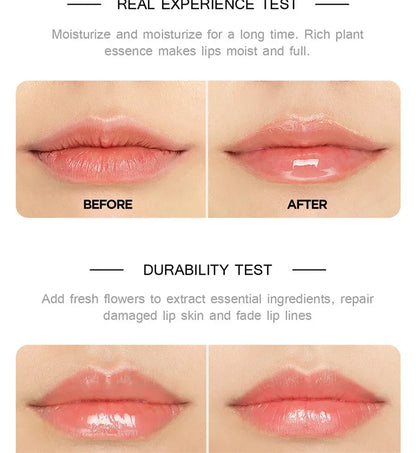 Mini Capsule Liquid Lip Balm – Moisturizing Transparent Color-Changing Plumping Jelly Lip Gloss