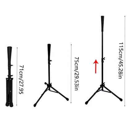 Adjustable Baseball Batting Tee – Portable Foldable Tripod Stand for Hitting Practice, Kids & Adults