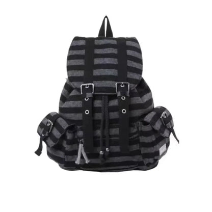 High-Quality Korean Unisex Backpack – Drawstring Design Soft Tote Bookbag with Large Capacity