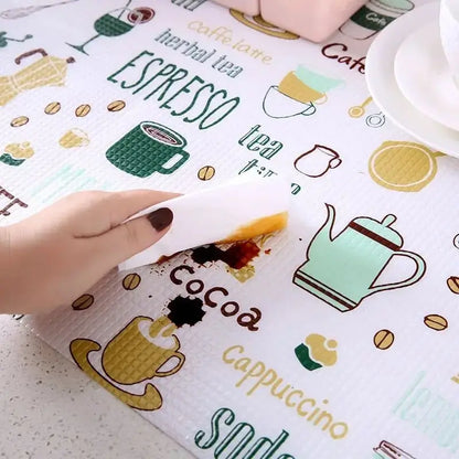 Waterproof Cartoon Kitchen Shelf Liners – Thickened Oil-Resistant Cabinet Drawer Mats