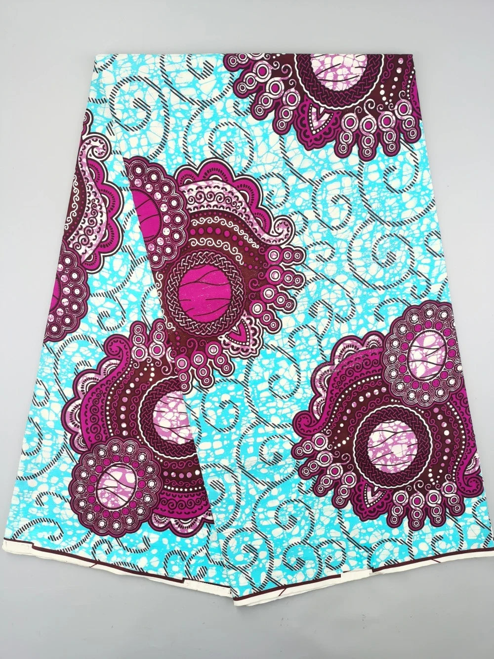 New Nigerian African Wax Fabric - 100% Cotton Real Wax Ankara Print High Quality Original Pagne Material