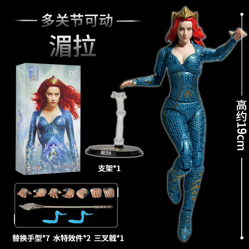 Fondjoy Justice League Action Figures – Superman, Batman, Wonder Woman, Aquaman & Mera Collectible Anime Models Gift