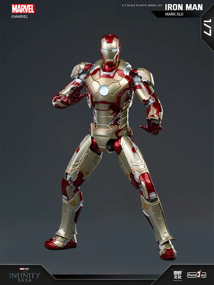 1:7 Original FondJoy Iron Man Action Figures – MK42, MK43, MK5, MK6, MK7 DIY Model, Tony Stark Legend Collection Toy for Kids Gift