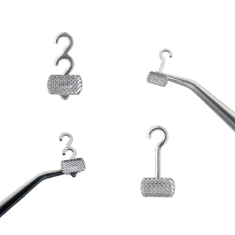 50Pcs Orthodontic Crimpable Hooks Set – Bondable Sliding Long & Short Dental Archwire Bracket Hooks Multi-Function Kit