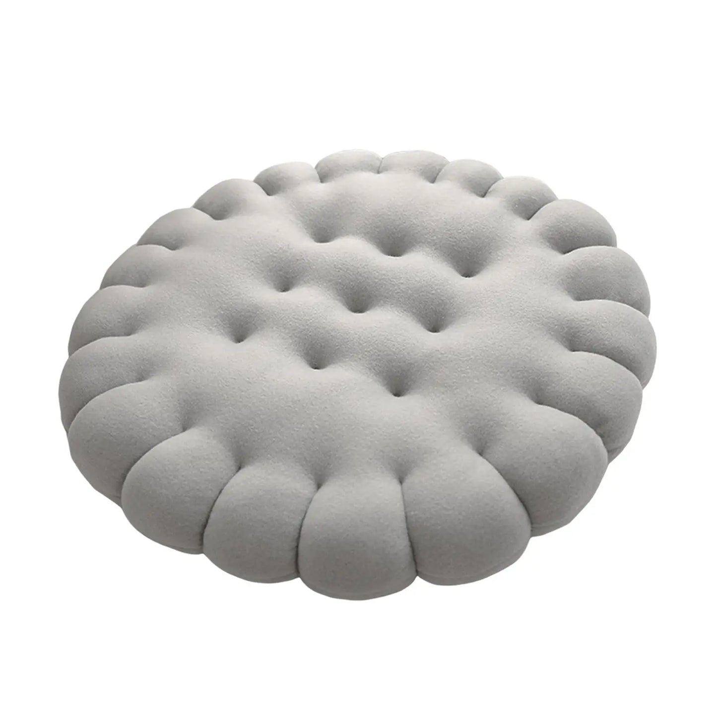 Biscuit-Shaped Decorative Cushion – Comfy Seating Pillow for Balcony & Gift Idea