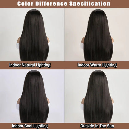 26" Long Straight Synthetic Wig for Women – Colorful Fashion Wig for Daily Wear, Halloween Costume, Party & Cosplay