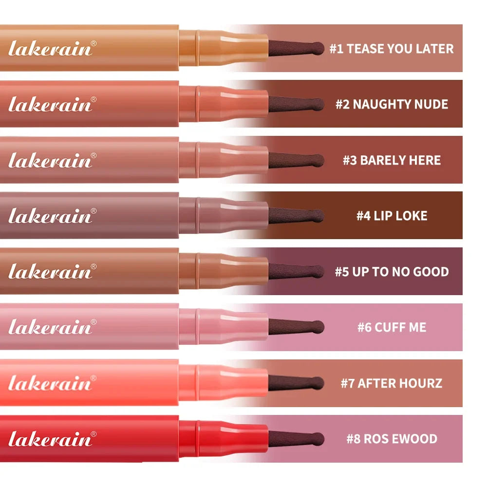 Waterproof Lip Liner Stain - Long-Lasting Transfer-Proof & Smudge-Resistant Lip Color, 8 Shades