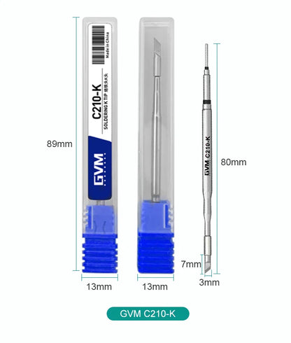RELIFE Super Fine Soldering Tips C210 C245 C115 – Professional Iron Tips for GVM T210 T115 Stations