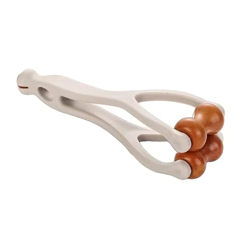 Solid Wood Finger Massage Roller Set (1/3Pcs) – 360° Acupressure Hand & Finger Massager Clip for Meridian Relief, Stress Reduction & Hand Therapy