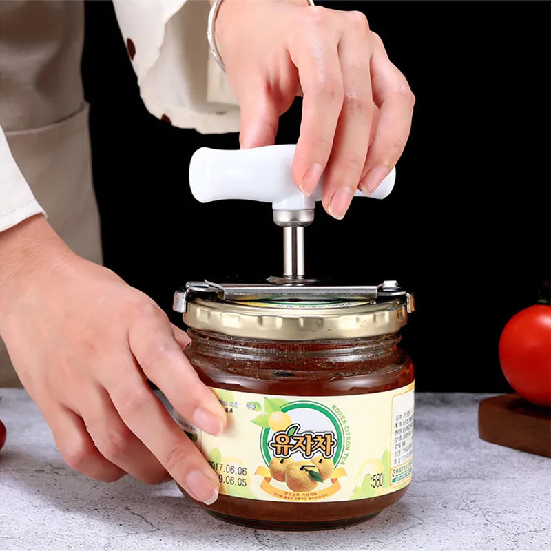 Stainless Steel Multi-Function Lid and Jar Opener for Effortless Kitchen Magic