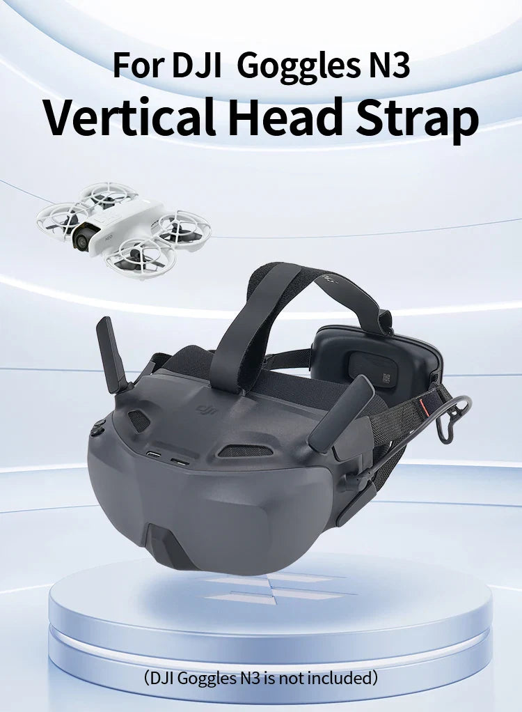 Hibloks Headband for DJI Neo & Avata 2 N3 – Protective, Pressure-Relief, Vertical Line Auxiliary Strap