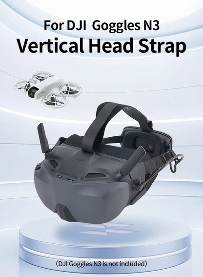 Hibloks Headband for DJI Neo & Avata 2 N3 – Protective, Pressure-Relief, Vertical Line Auxiliary Strap