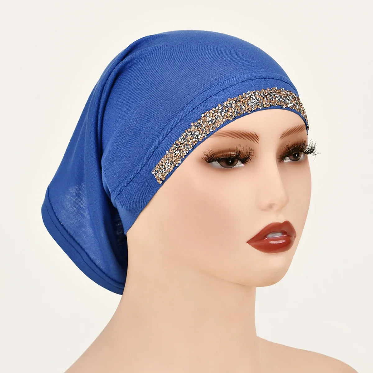 Women’s Modal Cotton Hijab Undercap - Soft Stretchy Diamond Bonnet for Muslim Headscarf & Turban Styling
