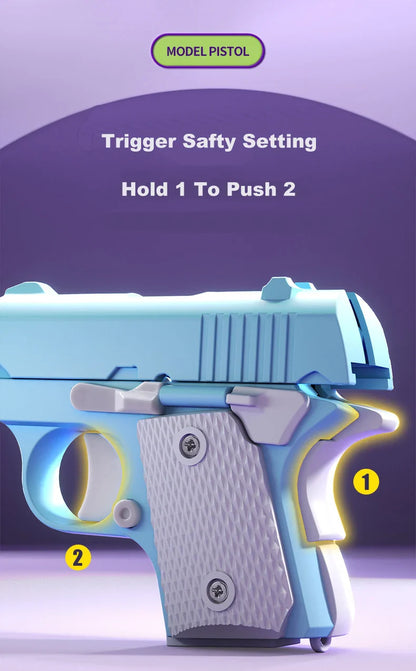 Mini 1911 Gravity Fidget Gun – ABS Plastic 3D Printed Stress Relief Toy for Boys and Kids Gift