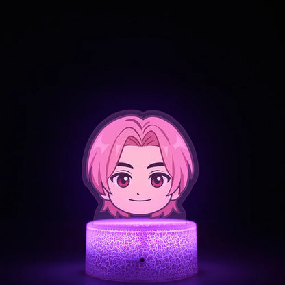 K-Pop Demon Hunters LED Night Light – Zoe, Mira, Rumi, Saja 16-Color Remote Control