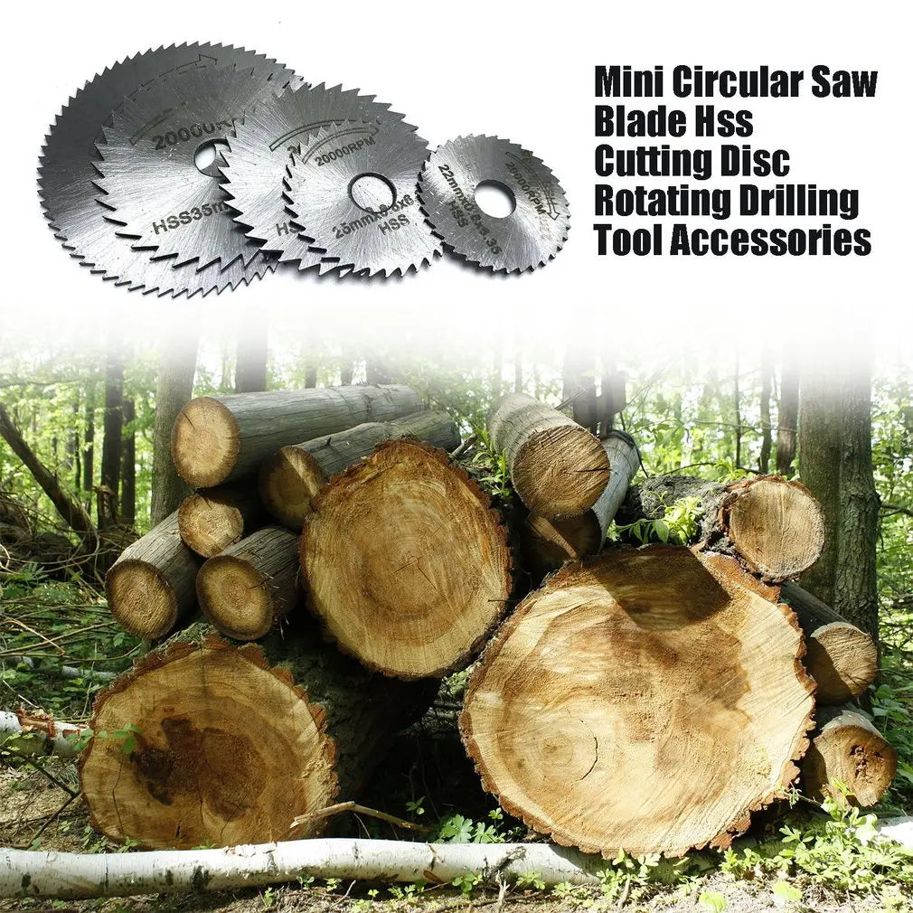 Mini Circular Saw Blade HSS Cutting Disc | Rotating Drilling Tool Accessories for Wood, Plastic, and Aluminum