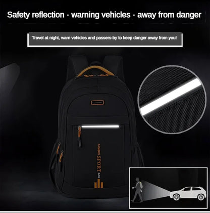 Men’s Oxford Waterproof Backpack – Business Laptop Rucksack for Travel, Work & High School Students