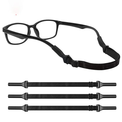 2pcs Adjustable Glasses Chain – Elastic Non-Slip Strap, Anti-Drop Eyewear Cord for Sports