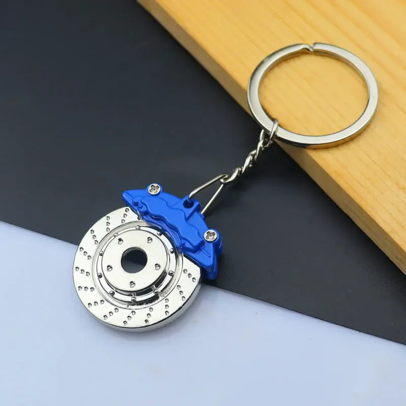 Creative Gear Head Keychain – Speed Gearbox & Turbo Hub Brake Disc Pendant for Car Keys, Shock Absorber Keyring