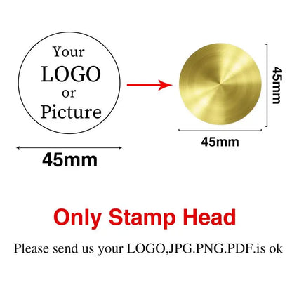 Custom Logo Wax Seal Stamp – Personalized Metal Stamps for Invitations, Gifts & Branding