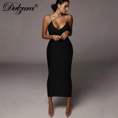 Dulzura Women’s Leopard Bodycon Midi Dress – Party, Club & Evening Streetwear Summer 2024 Wholesale