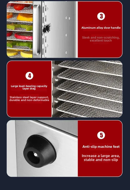 Beef Jerky & Fruit Dehydrator – Air Drying Machine for Snacks, Fruits, Vegetables & Pet Treats