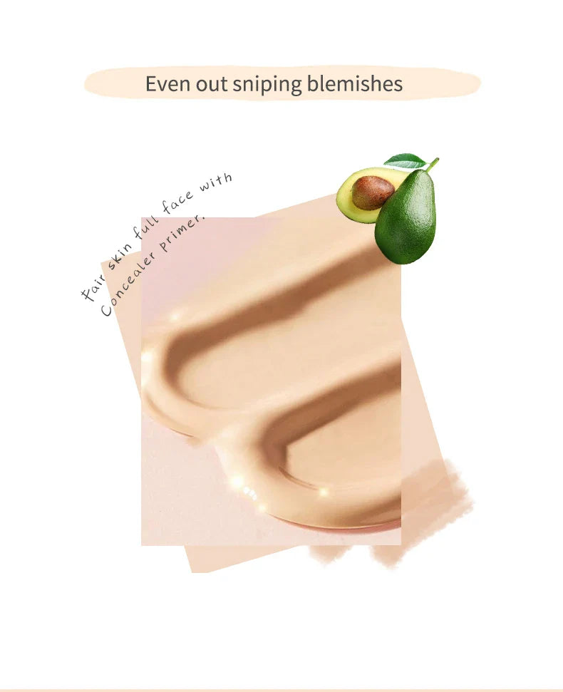 Air Cushion CC Cream with Mushroom Head Puff – Moisturizing, Brightening BB Cream & Waterproof Face Concealer