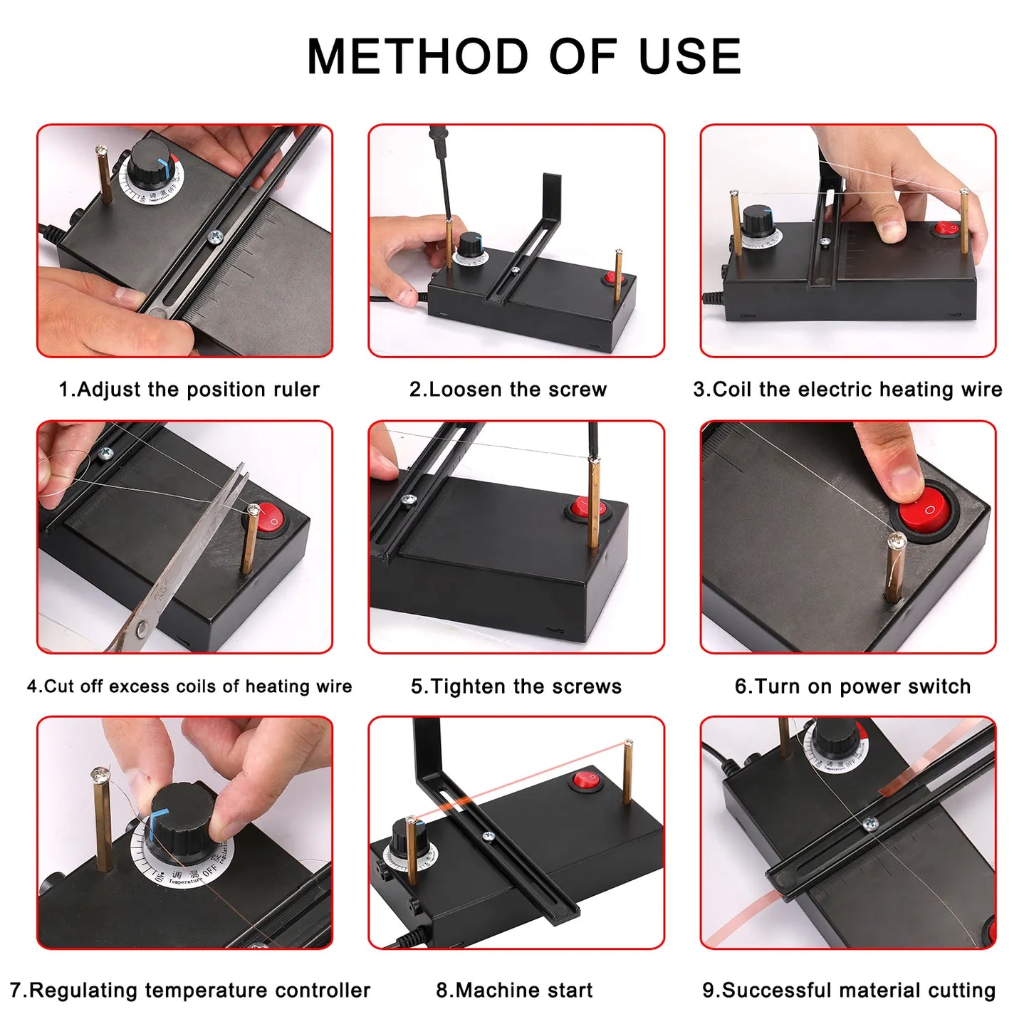 Small Hot Wire Cutting Machine: Manual Electric Heating Ribbon Cutter - Ideal for DIY Crafts and Electromechanical Thermal Cutting