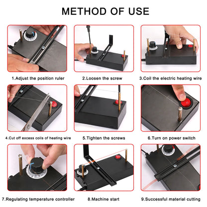 Small Hot Wire Cutting Machine: Manual Electric Heating Ribbon Cutter - Ideal for DIY Crafts and Electromechanical Thermal Cutting