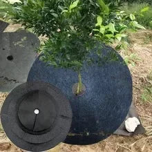 New Tree Protection Weed Mats: Eco-Friendly Mulch Ring for Weed Control - Round Weed Barrier Plant Cover for Indoor & Outdoor Gardens