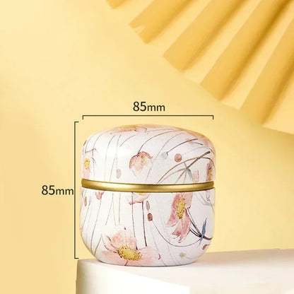 Portable Tea Caddy Tin Box – Sealed Storage Container for Tea, Coffee, Candy & Snacks | Mini Metal Organizer for Kitchen & Travel Storage