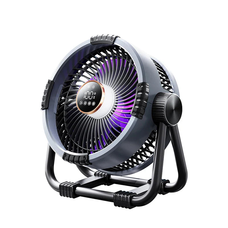 New 6-in-1 Multifunctional Desktop & Camping Fan — 20000mAh Outdoor Air Circulator with 4-Speed Wireless Tent & Ceiling Fan