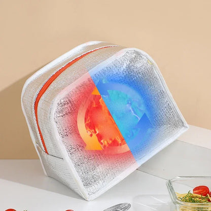 Cartoon Children’s Lunch Bag – Thermal Insulated, Waterproof Oxford Cloth Tote with Aluminum Film, Portable and High-Quality