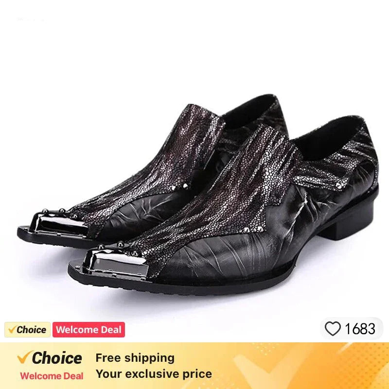 Men's White Gold Toe Oxford Slip-On Loafers - Luxury PU Leather Formal Dress Shoes for Weddings & Parties, Sizes 38-49