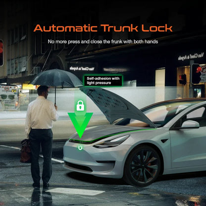 Electric Suction Front Trunk Closer for Tesla Model 3/Y/S/X Highland 2024 – Power Frunk Automatic Soft Closing Lock