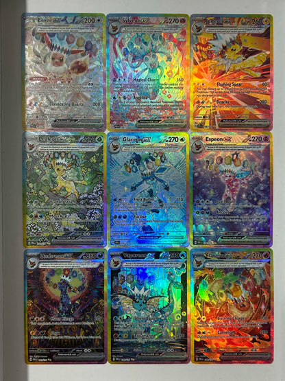 Anime Eeveelution Trading Card SV8 – Eevee, Umbreon, Sylveon, Leafeon, Vaporeon PTCG Collectible Gift