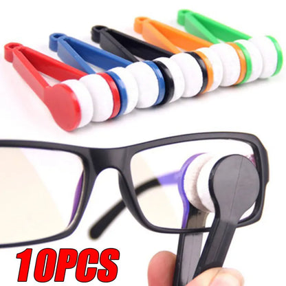 10/5/1pcs Portable Multifunctional Microfiber Glasses Cleaning Brush – Eyeglass & Sunglasses Wiping Tool